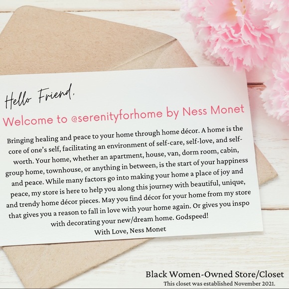 Welcome to Serenity For Home by Ness Monét - Picture 2 of 8